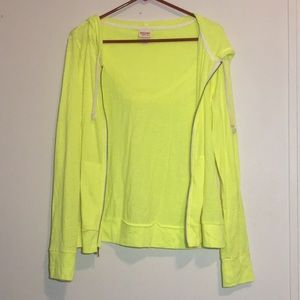 Mossimo Light Weight Jacket Neon Yellow